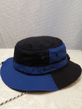 Panama Jack Kids Bucket hat Black and Blue Size 4-6X